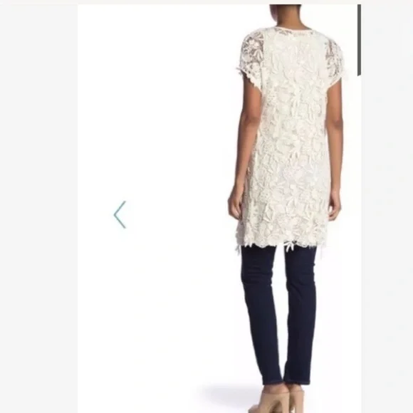 Johnny Was Alexis Crochet Tunic, Black - Picture 8 of 8